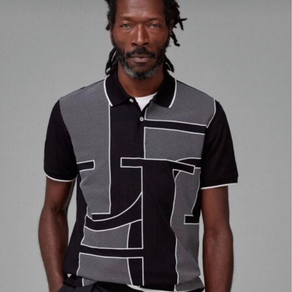 2 Carolina Herrera Polo Shirt Black & Navy